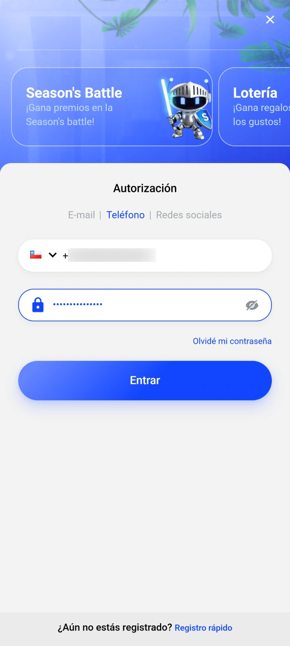 Descarga la aplicación oficial de apuestas móviles directamente desde el sitio web e inicia sesión en tu cuenta de Slottica.